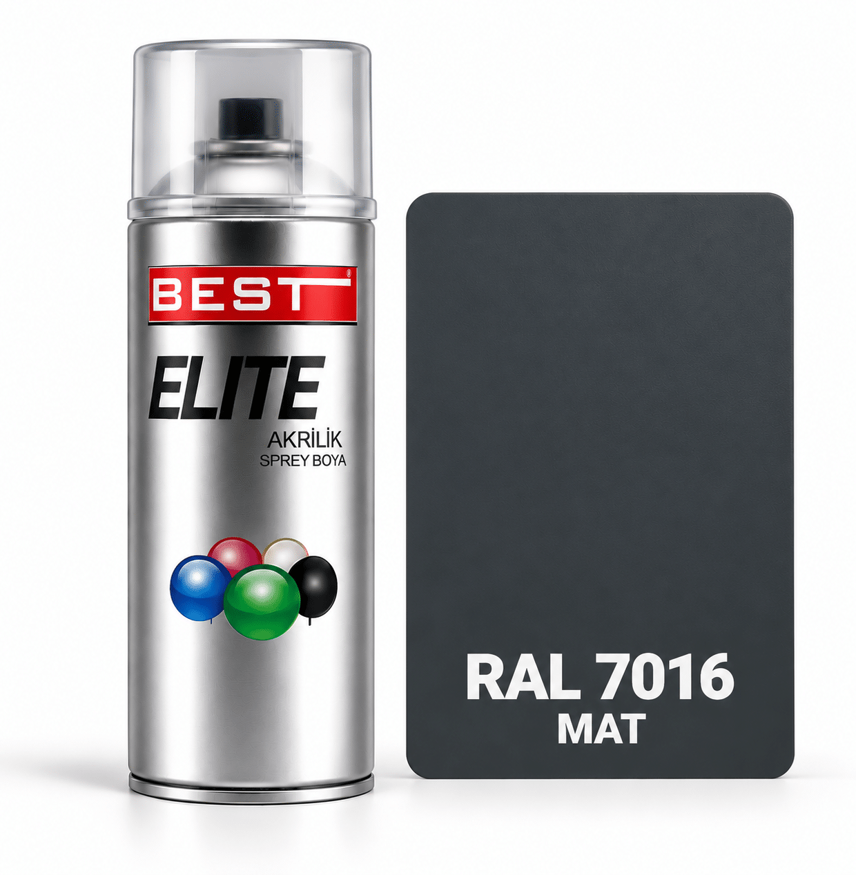7016mat Best Elite Ral 7016 Mat Antrasit Gri Sprey Boya - Görsel 1