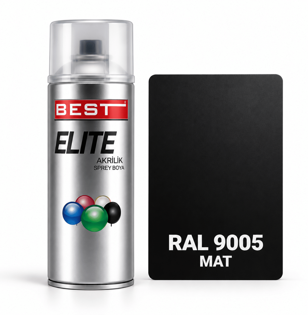 9005mat Best Elite Ral 9005 Mat Siyah Sprey Boya - Görsel 1