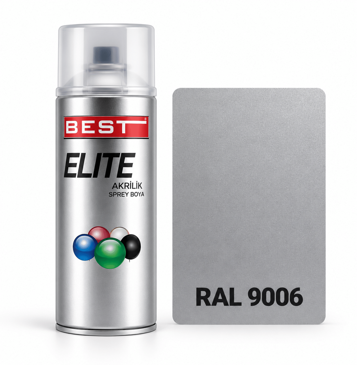9006 Best Elite Ral 9006 Gri Sprey Boya - Görsel 1