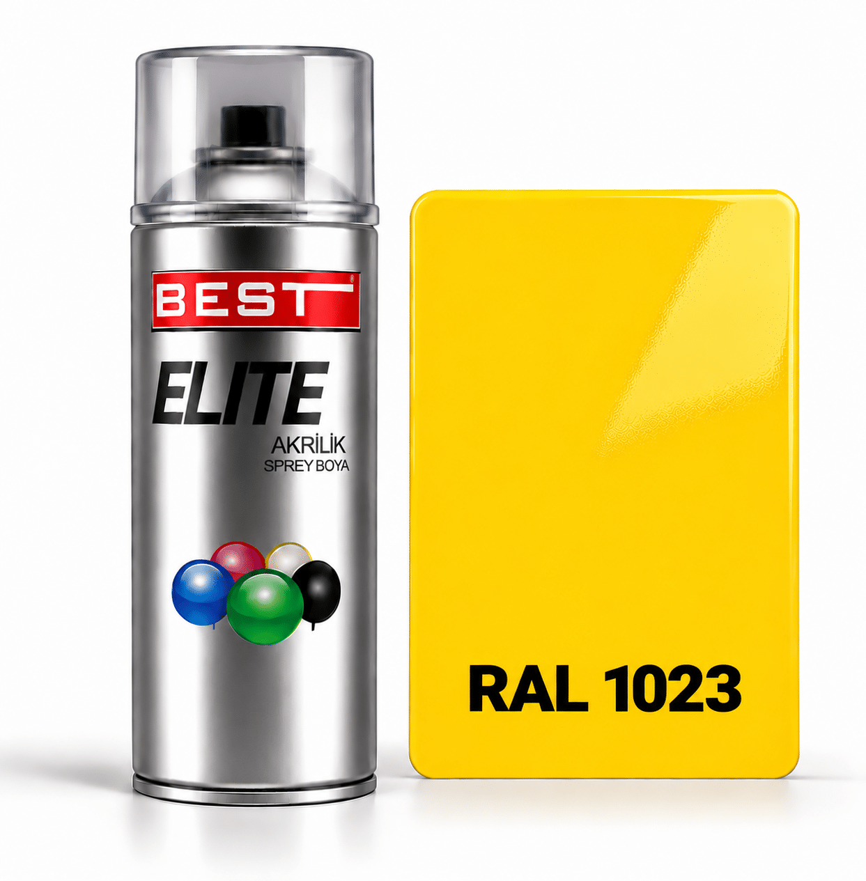 ral1023 Best Elite Ral 1023 Trafik Sarı Sprey Boya - Görsel 1