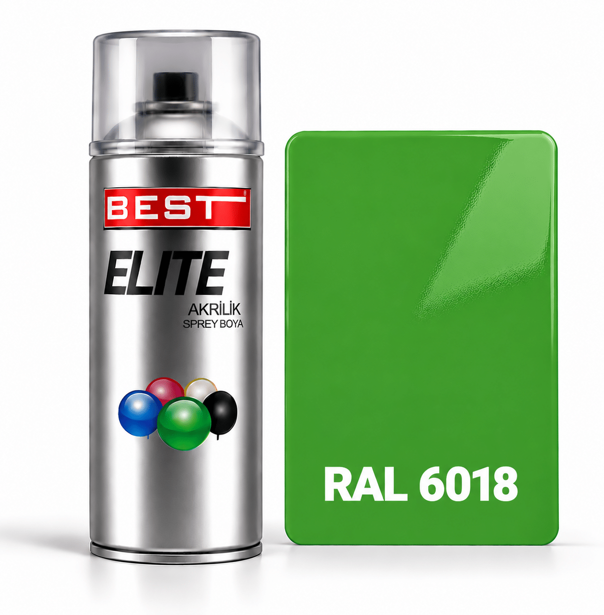 ral6018 Best Elite Ral 6018 Fıstık Yeşili Sprey Boya - Görsel 1